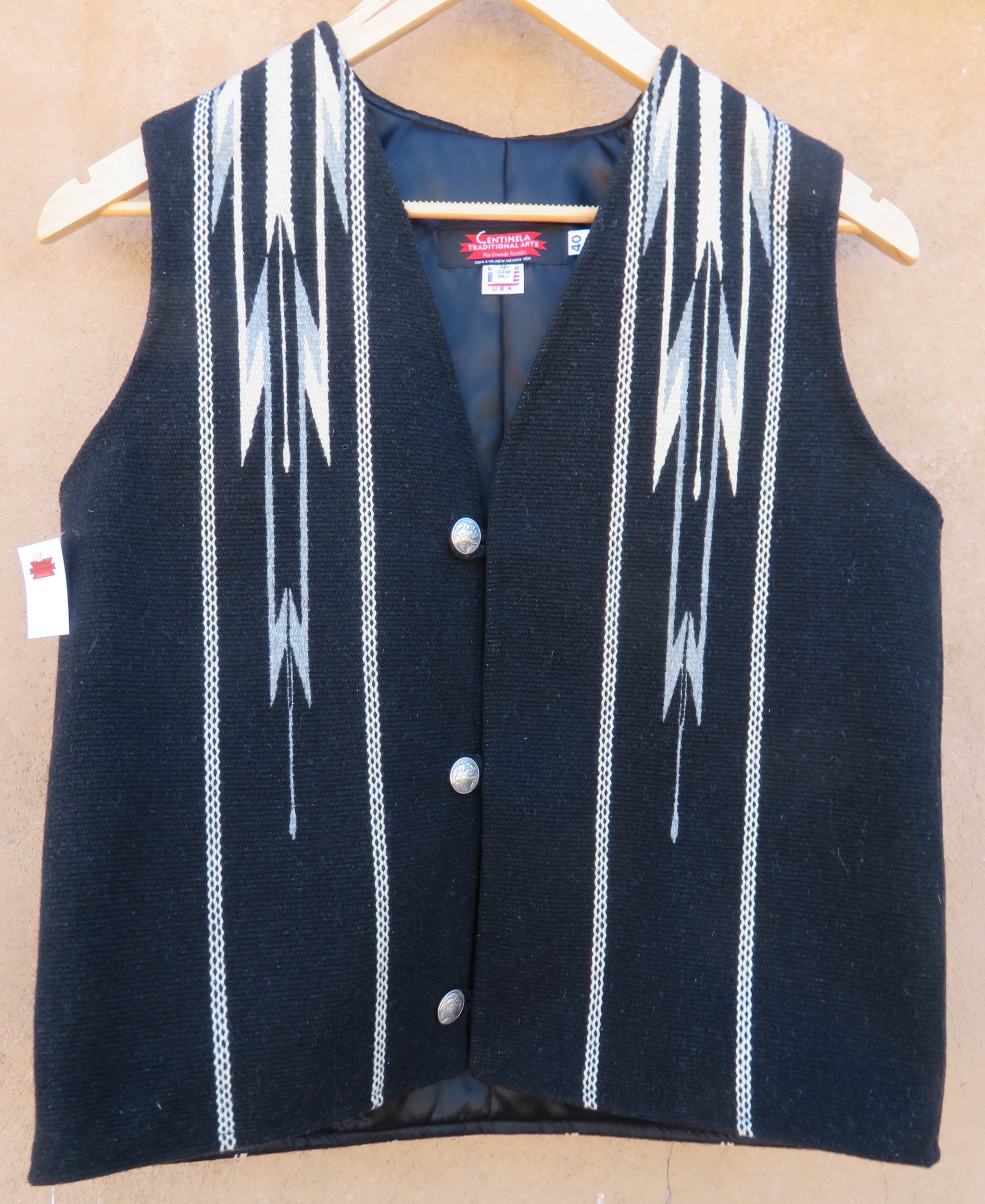 トップス CENTINELA / USA chimayo vest 📌 90s centinela chimayo vest ( 40 )❌❌❌ 뉴 멕시코주 치마요 마을