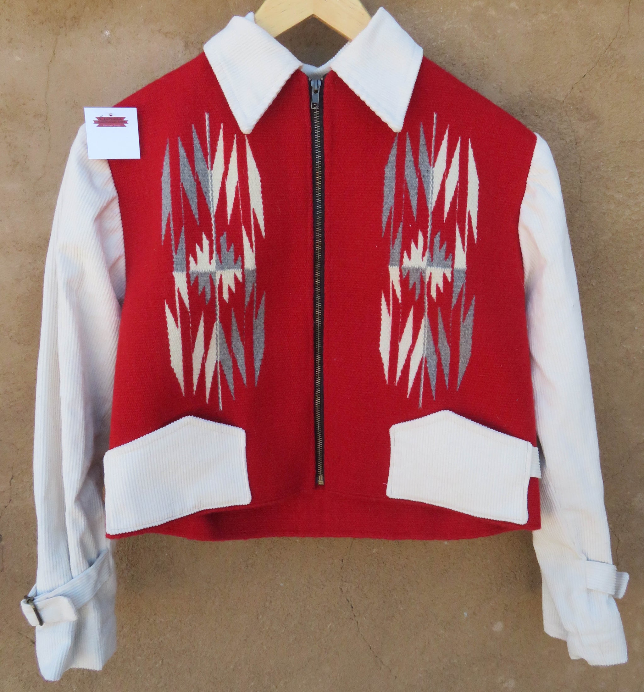 インディアンモーターサイクルChimayo Blanket ジャケット 36 CHIMAYO Blanket Sports Jacket Size Unknown Beige Brown Women